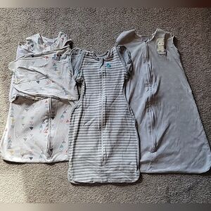 Halo Gray and White Sleep Sacks Pajamas